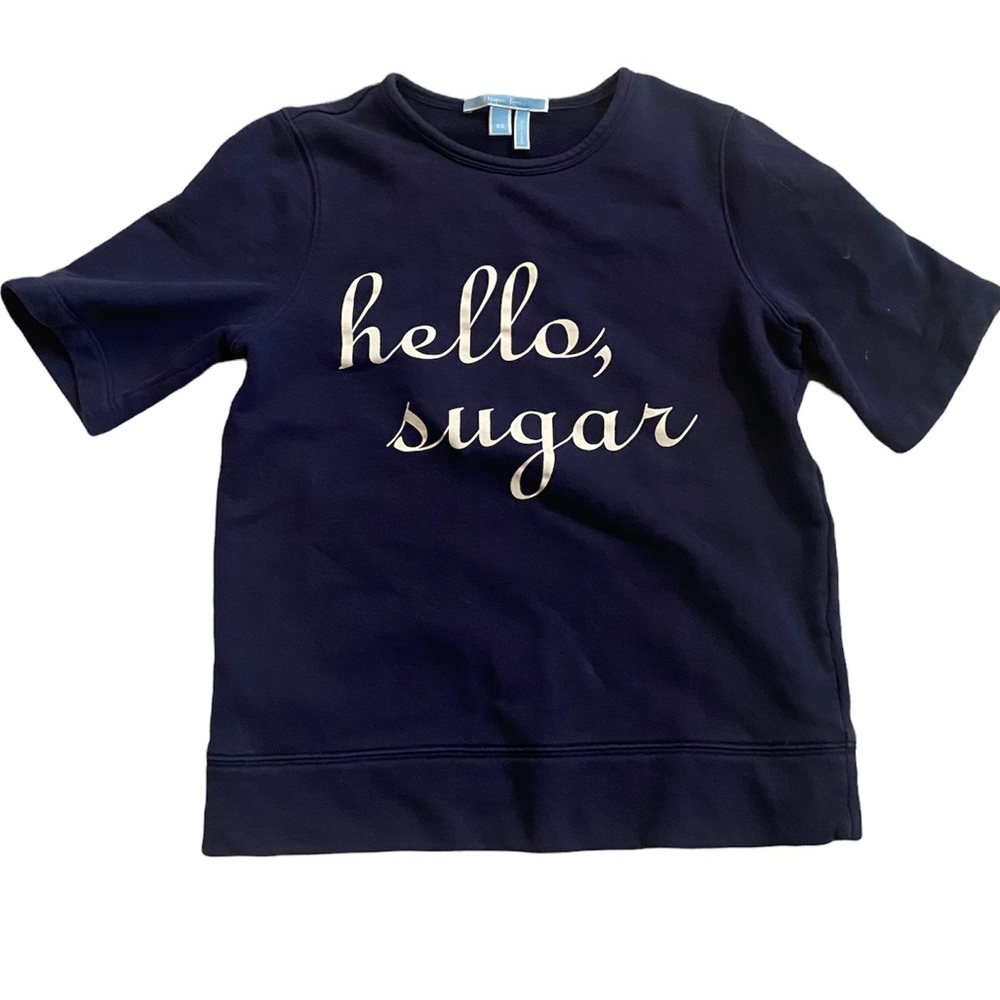 Draper James logo short sleeve sweatshirt
